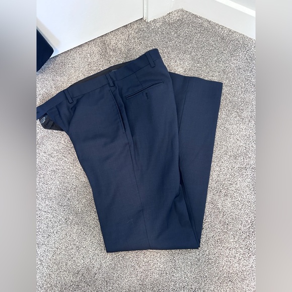 Pronto Uomo Modern Fit Suit Separates Jacket and Pants, Blue, 32 Waist - Picture 5 of 13